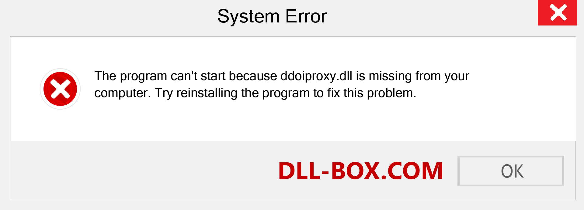  ddoiproxy.dll file is missing?. Download for Windows 7, 8, 10 - Fix  ddoiproxy dll Missing Error on Windows, photos, images